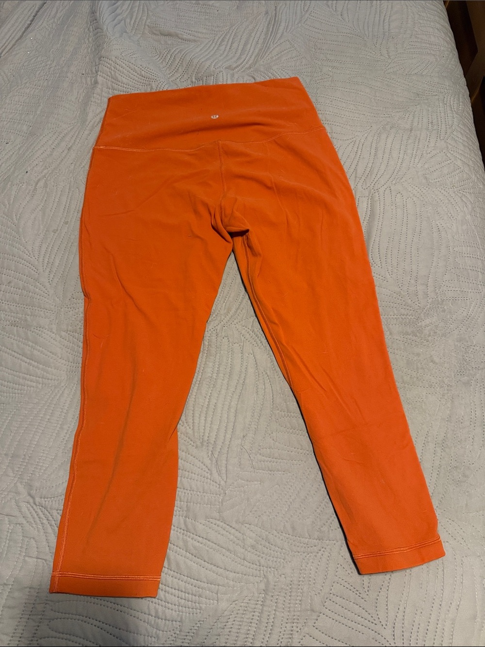 lululemon Align High-Rise Crop Leggings Size 12 Canyon Orange 23" - Picture 2 of 3